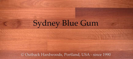 Picture: Sydney Blue Gum flooring - engineered. From Outback Hardwoods, Portland OR supplier