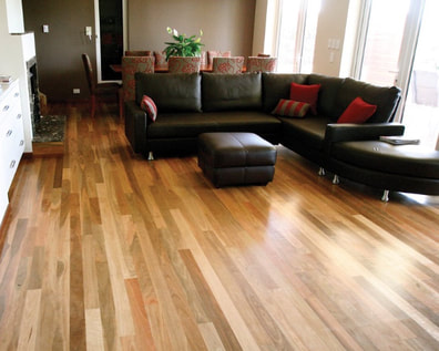 Picture: Australian hardwood flooring installed in a home.